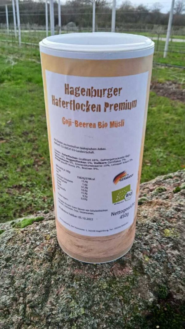 Haferflocken Premium Verpackung.