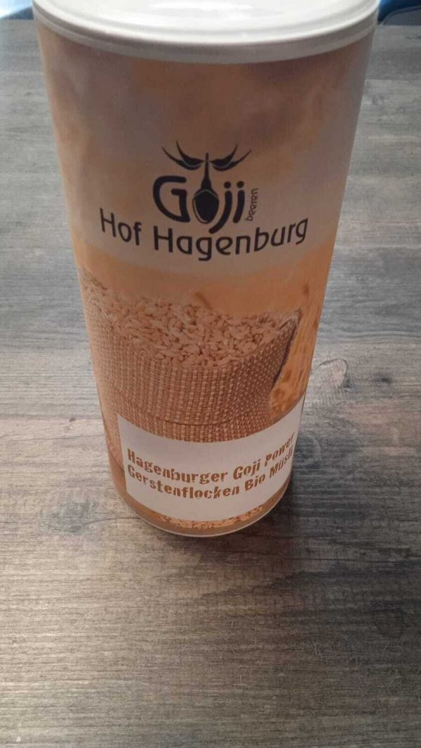 Gerstenflocken Bio Müsli Verpackung.